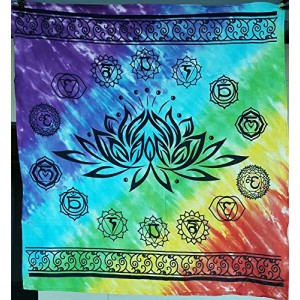 36" x 36" 36" x 36" Chakra Lotus Altar Cloth