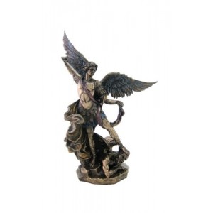 Archangel St Michael Statue - H: 10 inch - Archangel of Protection and Justice - Leader of the Seven Archangels