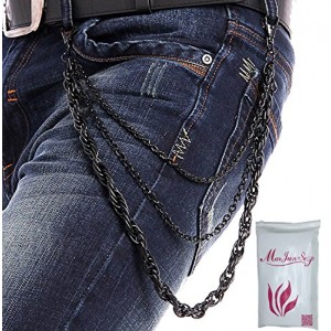 Fashion Hip Hop Punk Pants Trousers Wallet Key Chain Motorcyle Jean Gothic Rock