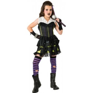 Goth Rock Star Costume, Medium