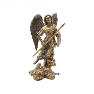 Top Collection 13" Saint Raphael the Archangel Statue in Cold Cast Bronze -Saint Raphael the Catholic Healing Angel Figurine