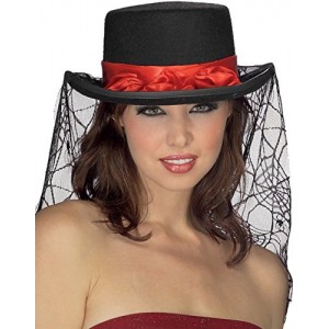 Gothic Rose Top Hat Adult